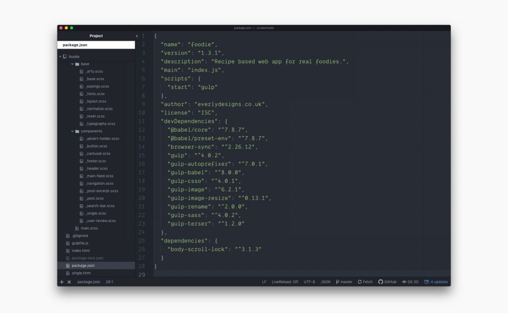 development setup